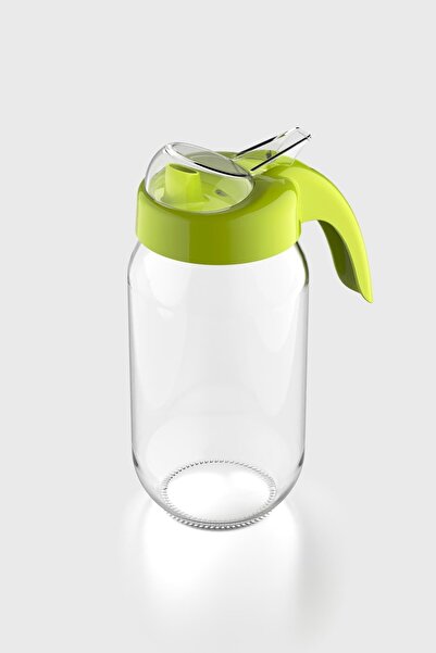 Renga Ares 1000 ml Green Lid Glass Oil Bottle 151005