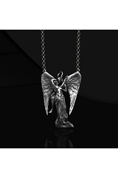 Abel Custom Ring 925 Ayar Gümüş Karanlık ve Işık Melek Kolye – Dualistik Ruh ...