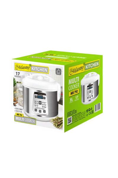Maestro Πολυμάγειρας MR-792, 700 W, 5 L, 17 προγράμματα (Λευκό/Ασημί)