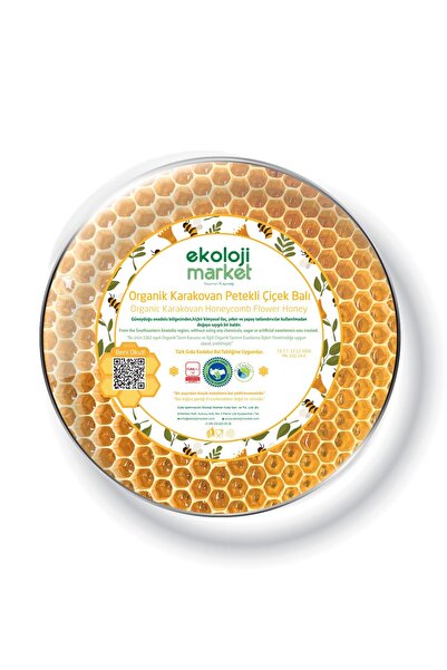 Ekoloji Market Organik Glutensiz Karakovan Petek Çiçek Balı 1 Kg