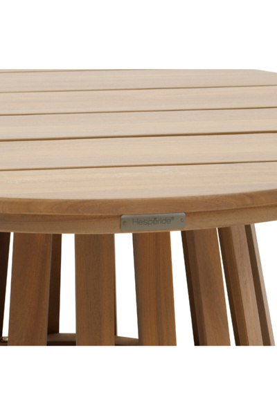 Hesperide Osuna Round Acacia Garden Side Table 80 x 40cm