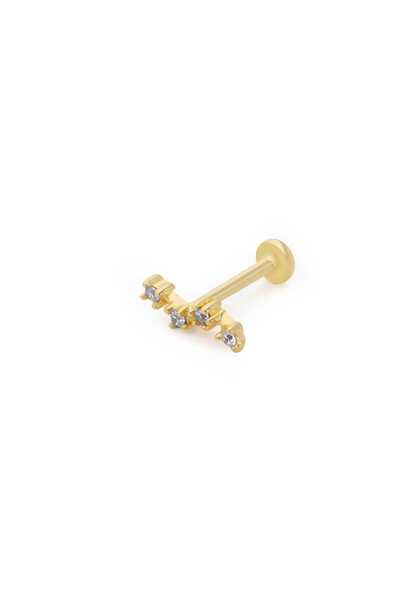 Cherry by Özkonak Dalga Model Dört Taş Tragus Piercing