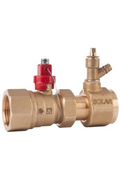 Herz Ball Valve with Union Nut, FI-FI Ø 1", PN 10, for Expansion Tanks