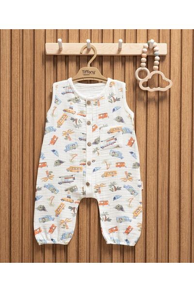Tiffany Muslin Caravan Theme Long Tank Jumpsuit