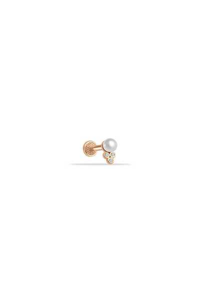 Cherry by Özkonak Üç Top Taşlı İncili Tragus Piercing