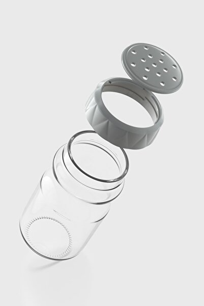 Renga Lexa 370 ml Glass Spice Rack 161016 Gray