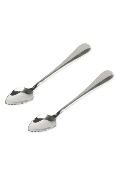 Generic ملعقة جريب فروت مسننة من شيف كرافت سيليكت، مجموعة من قطعتين، 9 بوصة، ...