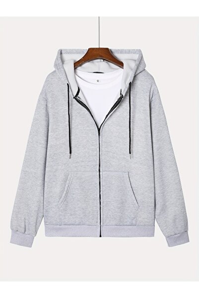 Lider Leather Zipper Hooded Jacket Men's 2 Thread Raised Cotton Blend Casual ...