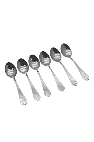Generic Raj Rk Dessert Spoon in a pack of 6 pieces, 18 cm, RK0045, Table Spoon , Ice-cream Spoon , Dessert