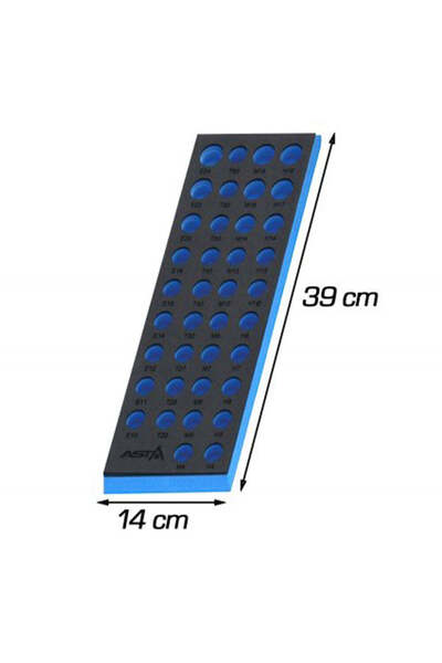 ASTA POLAND FOAM ORGANIZER CABINET MODULE FOR BITS AND TUBES – 39 X 14 CM