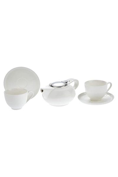Generic Symphony Tea With Infuser Set of 5 (White)