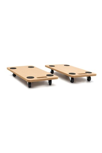 HBM Machines SET OF 2 UNIVERSAL TRANSPORT PLATFORM TROLLEYS 2 X 200KG 580 X 300MM HBM
