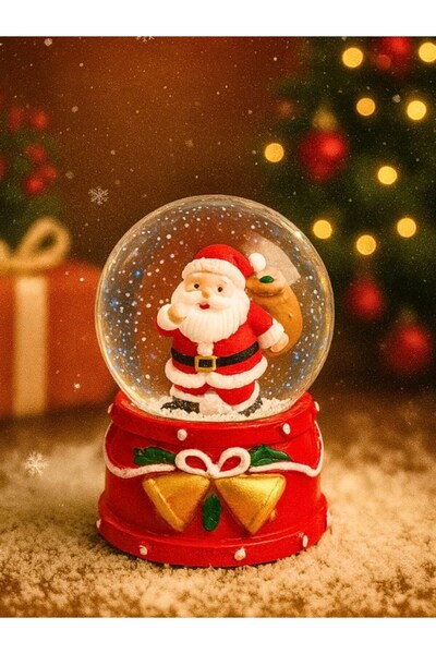 BiTon Toptan 2026 Yeni Yıl led Işıklı Hediye Torbalı Noel Baba Kar Küresi – 2...