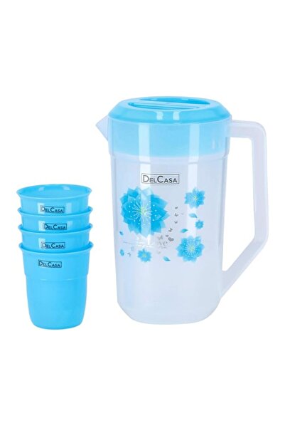 Generic Delcasa 2.3L Water Jug With 4Cups, Multi-Colour, Dc1454