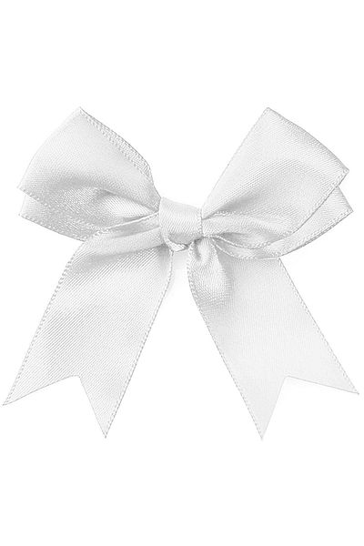 hapshoe 10 Pieces White Satin Bow Decoration Ribbon Set