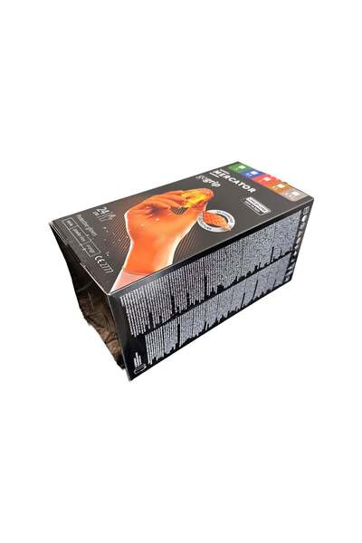 Mercator MANUSI DE NITRIL PREMIUM GOGRIP ONE BY ONE PORTOCALIU , MARIMEA L, SET DE 100 BUC