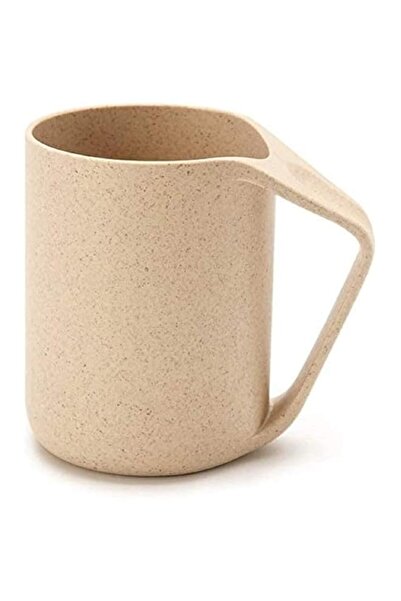 Generic كوب من قش القمح الملون الضحل - بيج، BD-WS-14