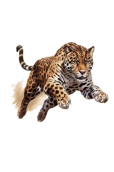 MegaSticker Aggressive Leopard Sticker Car, Motorcycle, Helmet, Laptop, Window Sticker 13X11 cm