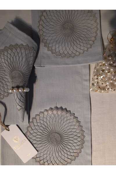 Vinezza Home Collection 34 Piece Linen Care Free French Lace Tableware Set