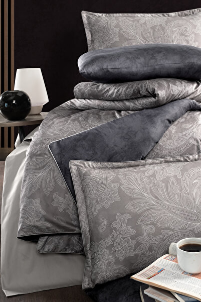 First Choice La Romano - 300 TC Dijital Baskılı Premium Saten Çift Kişilik Nevresim Takımı