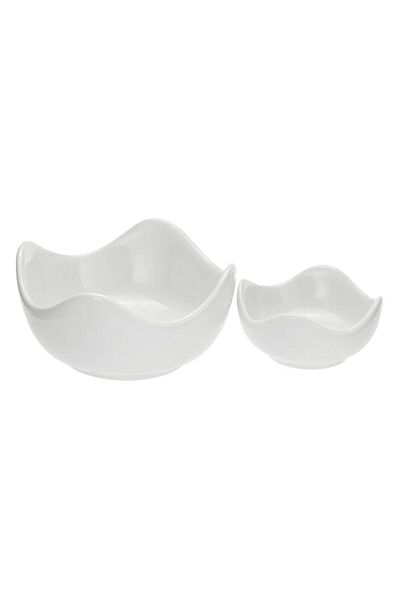Generic Symphony Alfresco Modern Dip Bowls Set - 2 Pieces,White