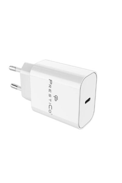 PRESTICO Încărcător de rețea F15+, 30 W, 3 A, USB-C (Alb)