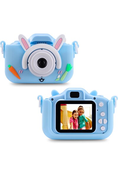 Toy Aparat foto digital pentru copii cu design de iepuraș - Cameră reîncărcab...