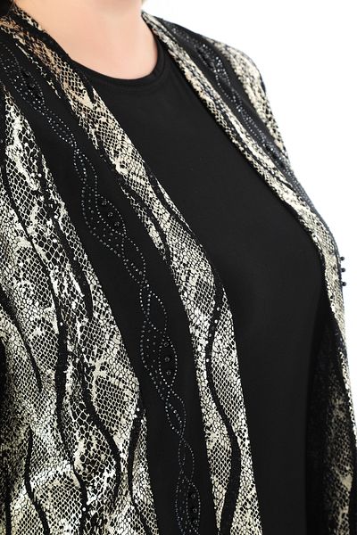TRENDSE Mother's Suit with Evening Dress Vest Outer Vest Inner Sleeveless