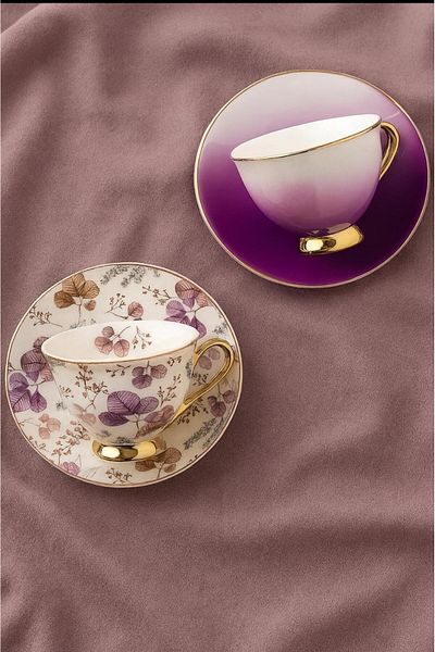 Paçi 6 Person Porcelain Coffee Cup Set