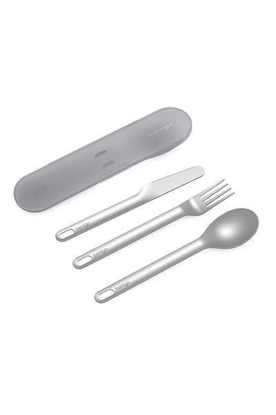Generic Bentgo® Stainless Travel Utensil Set - Reusable 3-Piece Silverware Set with Carrying Case, High-Gra
