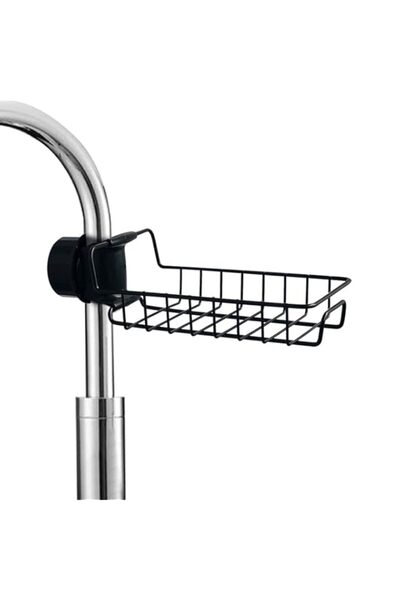 Generic Showay Kitchen Faucet Rack Household Stainless Steel Perforated Rag Sponge Brush Drain Sink Storage