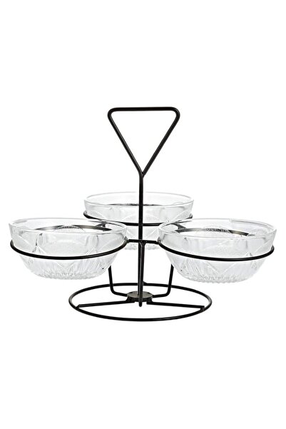 Generic Harmony Serving Bowl Set - 3 Pieces,Black