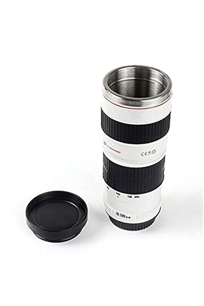 Generic كوب ماء للسفر بالسيارة، أكواب بعدسات بيضاء، أكواب محاكاة فراغية لعدسا...