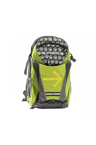 Pegas Backpack with Light Signal, Green/Gray