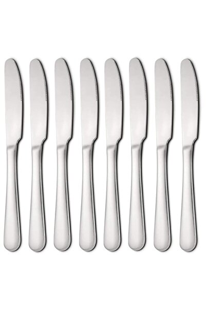 Generic مجموعة سكاكين الزبدة من XMSAMPLE، مكونة من 8 سكاكين عشاء مقاومة للصدأ...