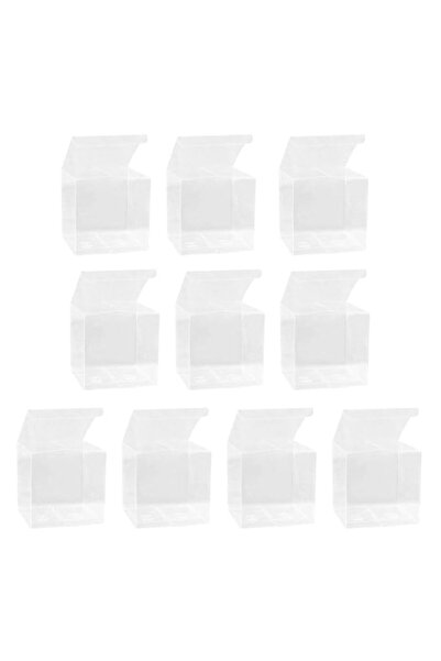 Generic ROSENICE 50PCS Plastic Clear Packing Boxes Transparent Candy Apple Bo...