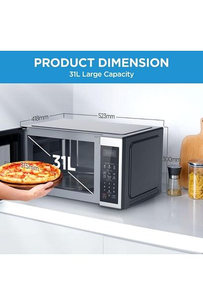 Midea Midea 31L Microwave Oven with Grill Function and Stainless Steel Glass Mirrors Model No. EG131BS