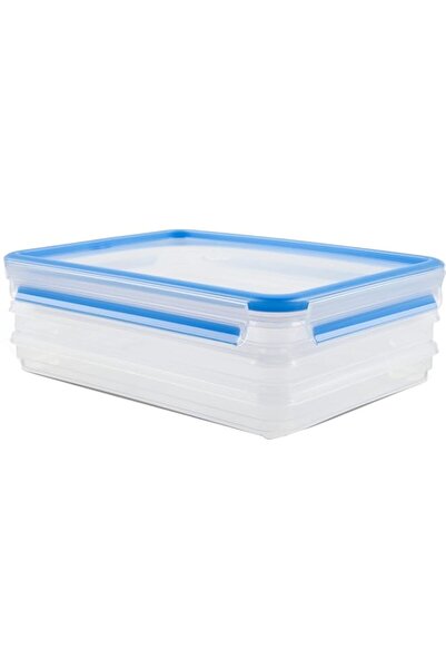 Generic Emsa 508556 Clip & Close Stacking Boxes, 26.5 X 19.4 X 9.6 cm, 3 X 1 ...
