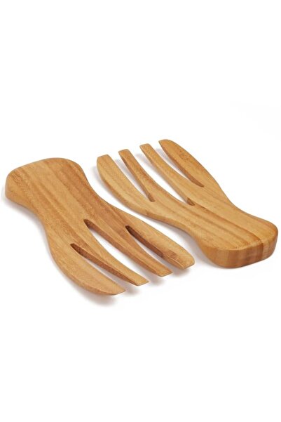 Generic Qlben Salad Servers Bamboo Serving Tosser/Server Claws/Wooden Server Claws Stylish Design Best for