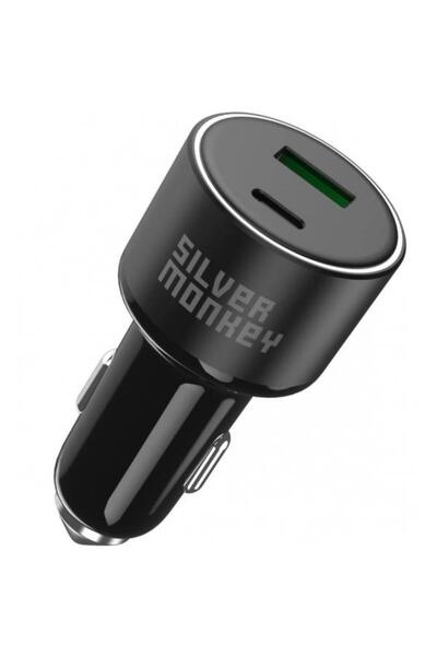 Silver Monkey Încărcător auto Silver Monkey SMA 014, 100W, 3A, 1 x USB-A - 1 ...