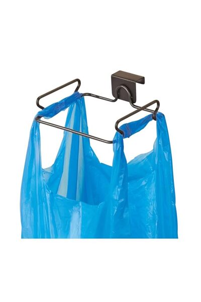 Generic حامل أكياس بلاستيكية من iDesign Classico فوق الخزانة للمطبخ والمخزن و...