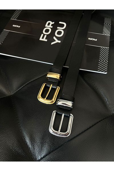 FioriModa Gold Plated Non-Tarnish Women's Trouser Belt, Jacket Belt, Dress Belt, Shirt Belt