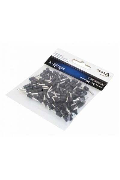 ASTA POLAND SET PIN TERMINAL CABLU CU IZOLATIE PVC NEGRU 100 PIESE
