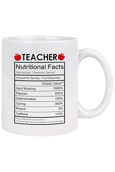 Generic Maustic Teacher Coffee Mug Appreciation Gifts Nutritional Facts Funny...
