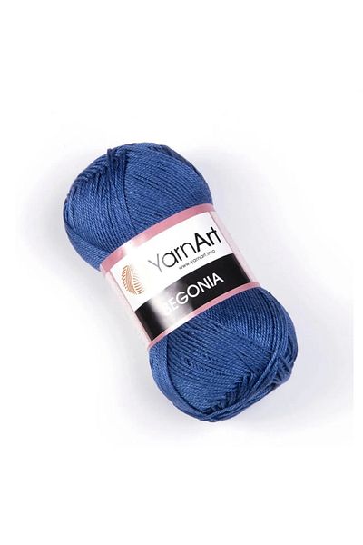 Yarnart Begonia Mercerized Hand Knitting Yarn 154 Denim Blue 100% Cotton 50 Gr 169 Mt Knitting Yarn