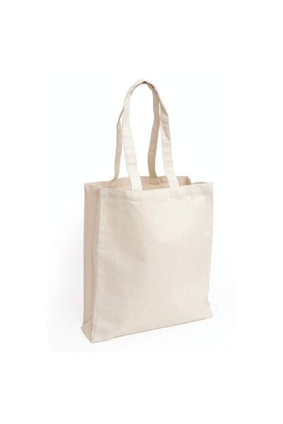 Generic ToteBagFactory Promotional Priced Durable Cotton Canvas Book Bag W/Gu...