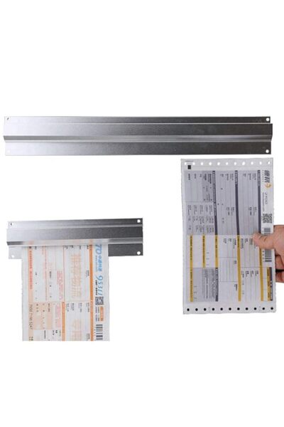 Generic Volwco Kitchen Bill Holder 60cm Aluminium Wall Mountable Tab Order Grabber Bill Ticket Holder For K