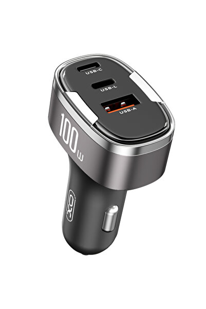 Xo Încărcător auto Design CC61, 100W, 3A, 1 x Lightning - 1 x USB-A - 1 x USB...