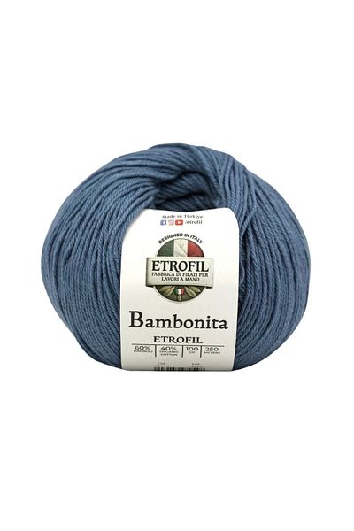 Etrofil Bambonita Sky Blue 100 Gr 250 Mt Knitting Yarn