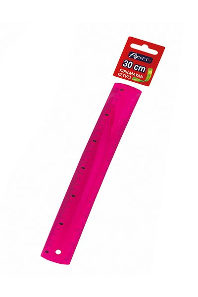 FLY COLOR Unbreakable Flexible Ruler 30 cm
